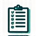 Icon of a clipboard with a checkmark, representing quality checklists.