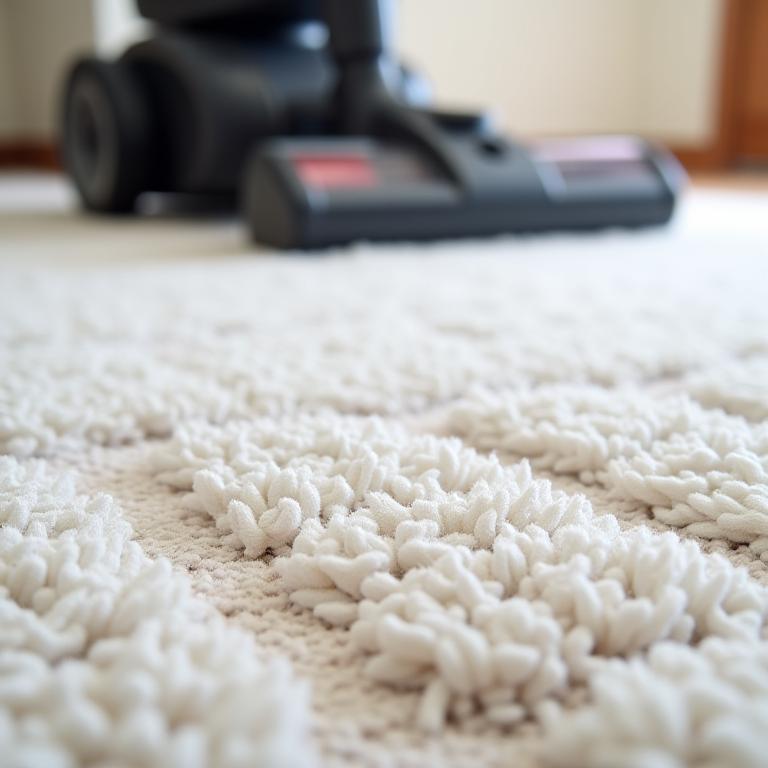 Clean professional carpet with a vacuum cleaner