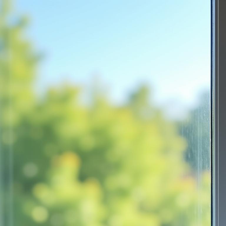 Clear view through a freshly cleaned window